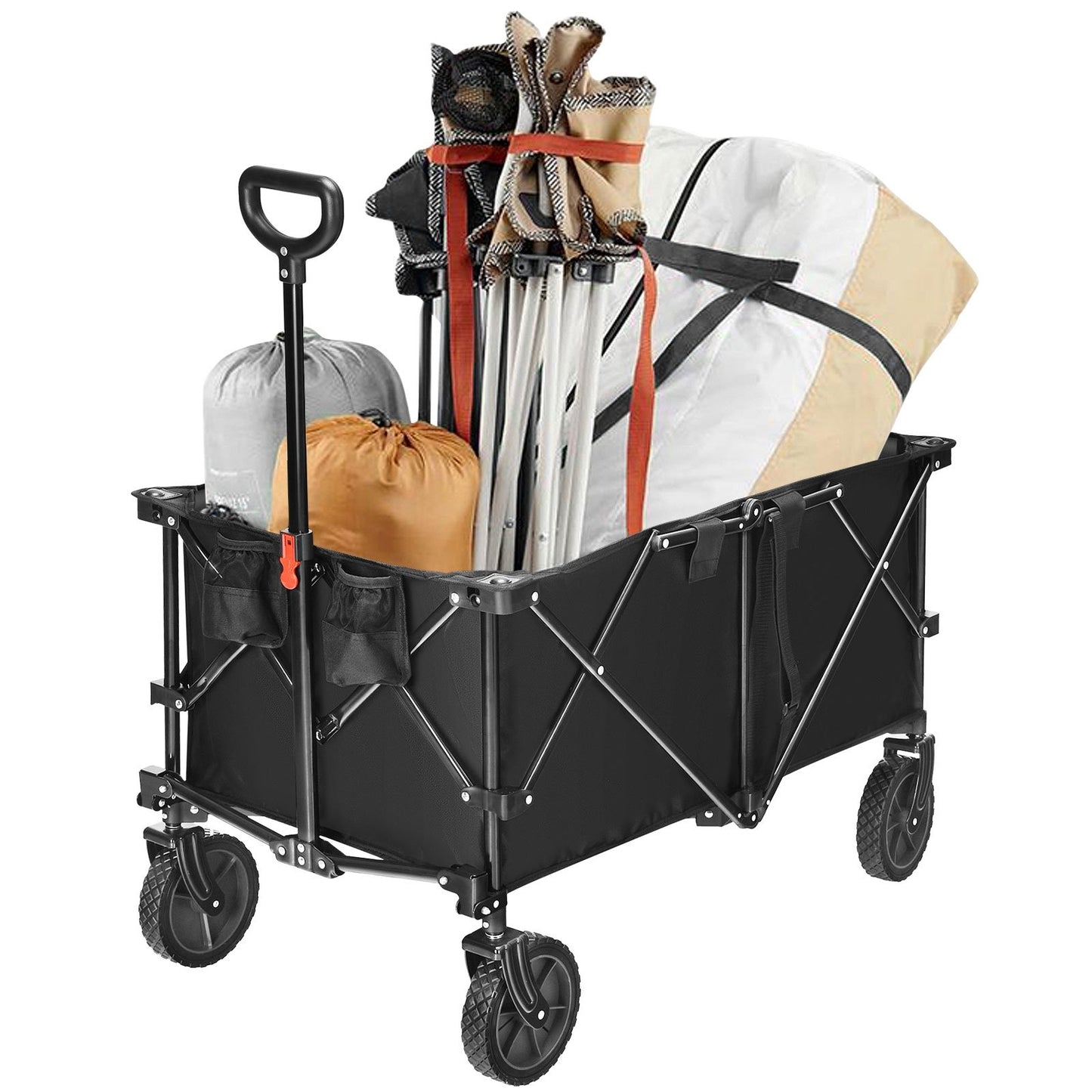 Outdoor Utility Garden Trolley Buggy , Black Garden Carts   at Gallery Canada