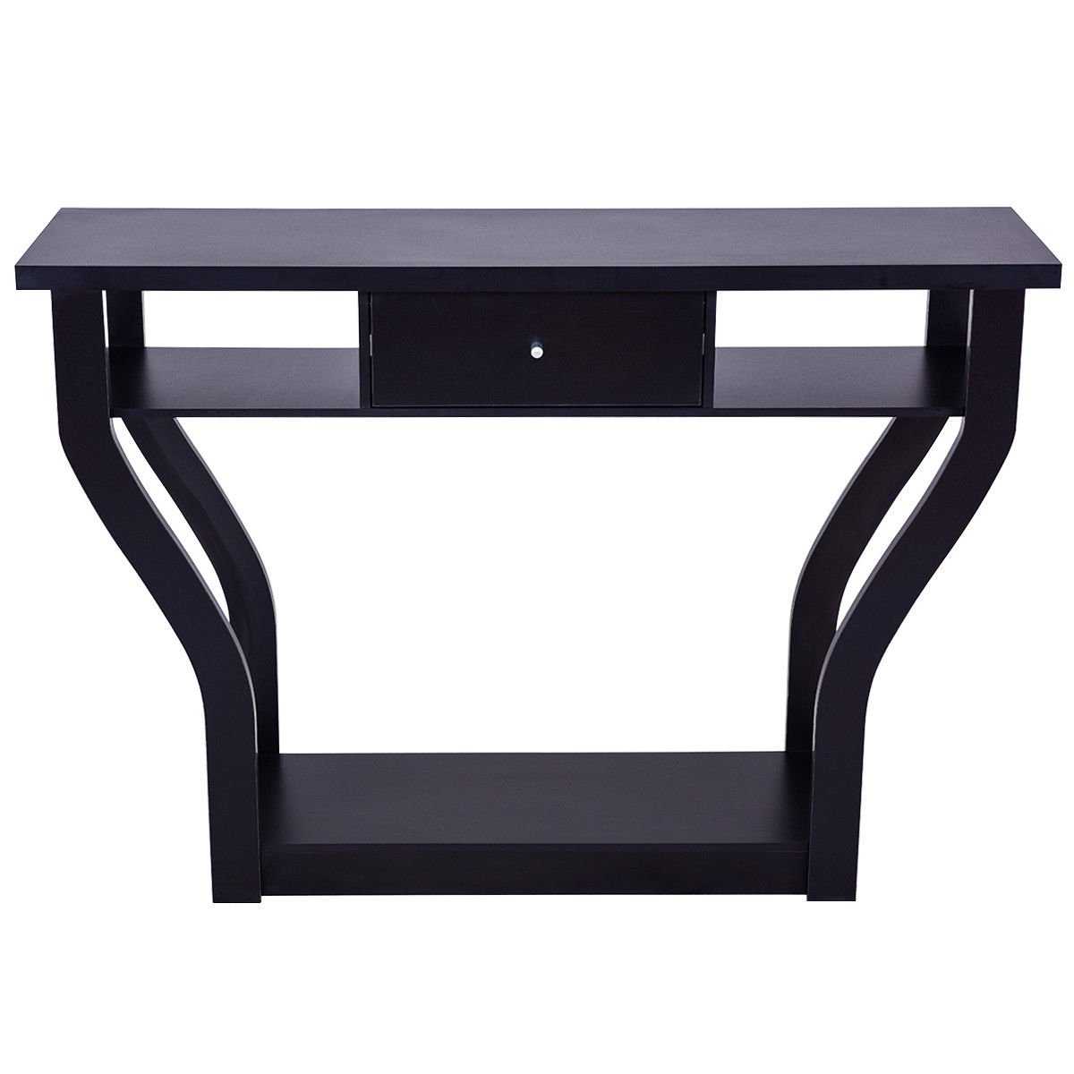 Modern Sofa Accent Table with Drawer, Black Console Tables   at Gallery Canada