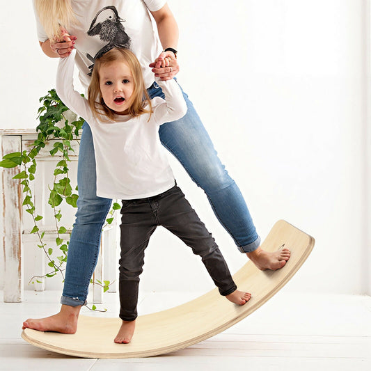 Wooden Wobble Balance Board Kids with Felt Layer, Natural Toy Sports   at Gallery Canada