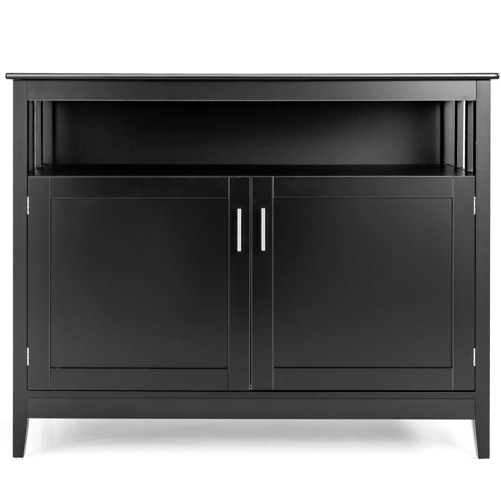 Modern Practical Wooden Kitchen Lockers with Large Storage Space, Black Sideboards Cabinets & Buffets   at Gallery Canada