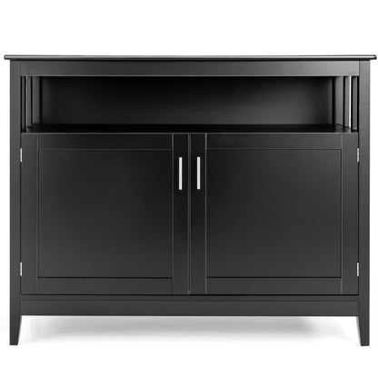 Modern Practical Wooden Kitchen Lockers with Large Storage Space, Black Sideboards Cabinets & Buffets   at Gallery Canada