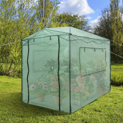 Portable Walk-in Greenhouse  with Window, Green - Gallery Canada