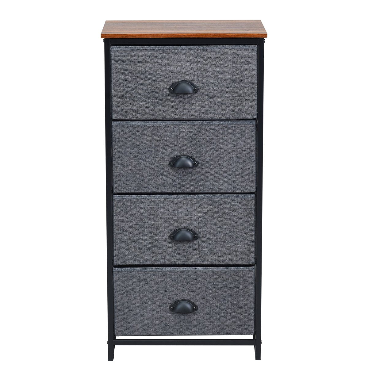 Chest Storage Tower Side Table Display Storage with 4 Drawers, Black Dressers & Chests   at Gallery Canada