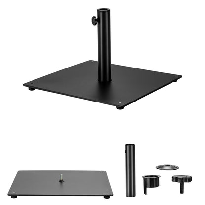 Steel Heavy Duty Patio Market Umbrella Base with 3 Adapters for Backyard - Gallery Canada