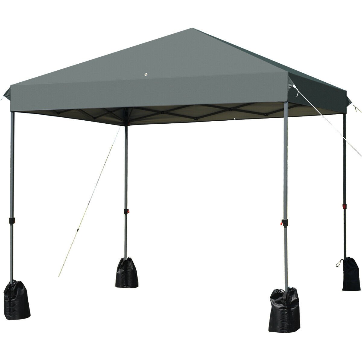 8’x8' Outdoor Pop up Canopy Tent  w/Roller Bag, Gray Canopies   at Gallery Canada