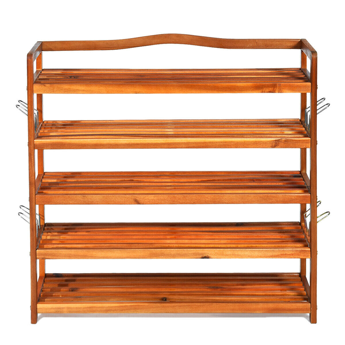 5-Tier Wood Large Shoe Rack Holds up 12-18 Pairs, Natural Shoe Racks & Storage Benches at Gallery Canada