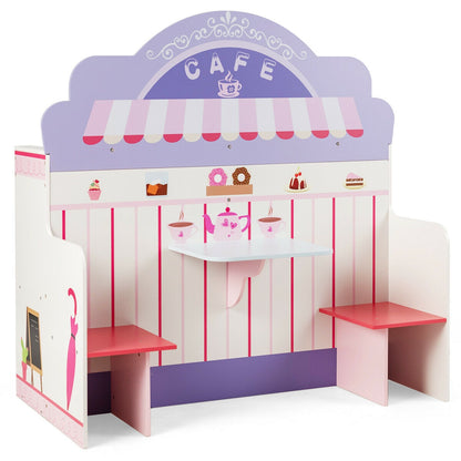 2 in 1 Kitchen and Cafe Pretend Cooking Playset Play Kitchen Sets at Gallery Canada