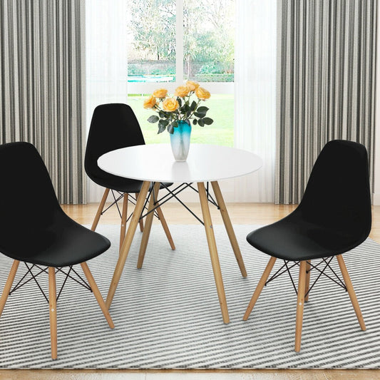 Set of 2 Mid-Century Modern DSW Dining Side Chair, Black Dining Chairs   at Gallery Canada