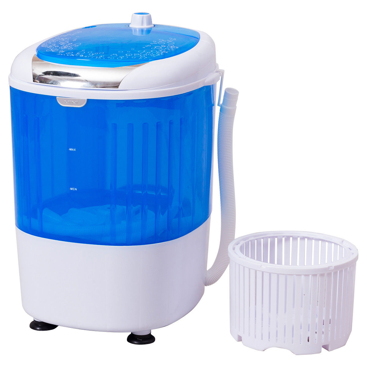 5.5 lbs Portable Semi Auto Washing Machine for Small Space, Blue Washing Machines Blue  at Gallery Canada