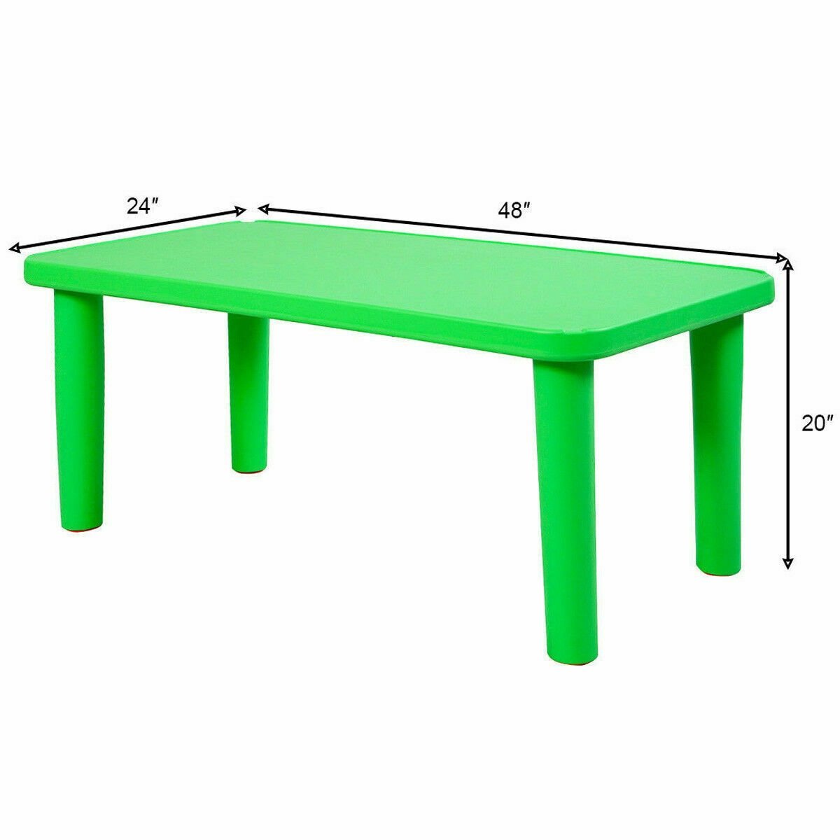 Kids Portable Plastic Activity Table for Home and School, Green Kids Table & Chair Sets   at Gallery Canada