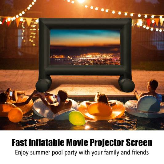 Inflatable Outdoor Movie Projector Screen with Blower-14' Game Room 14 Foot at Gallery Canada