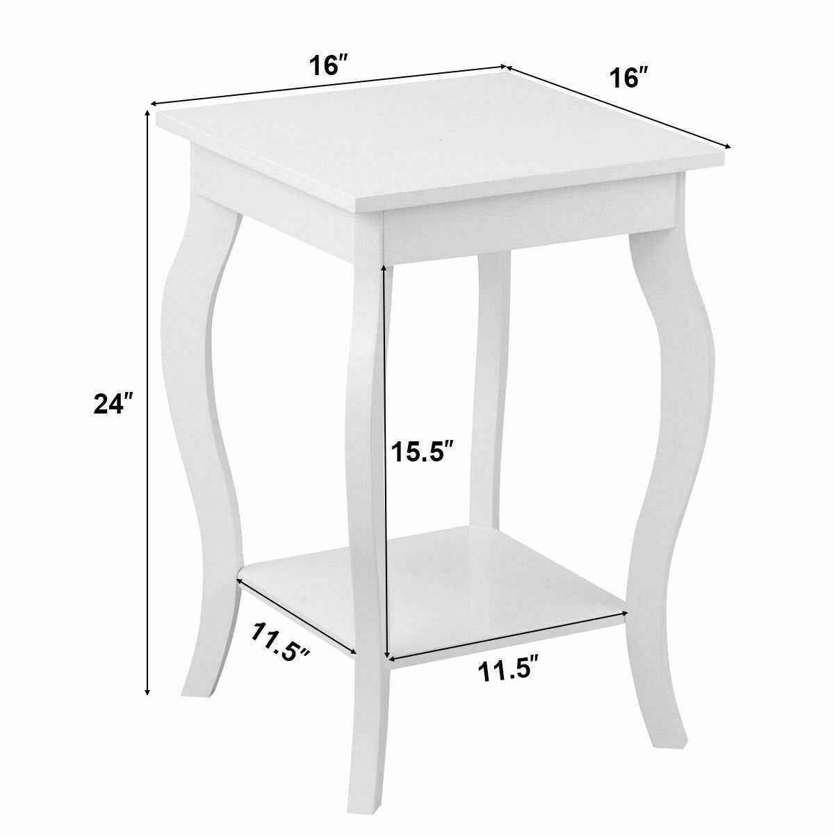 Accent Sofa End Side Table, White End & Side Tables   at Gallery Canada