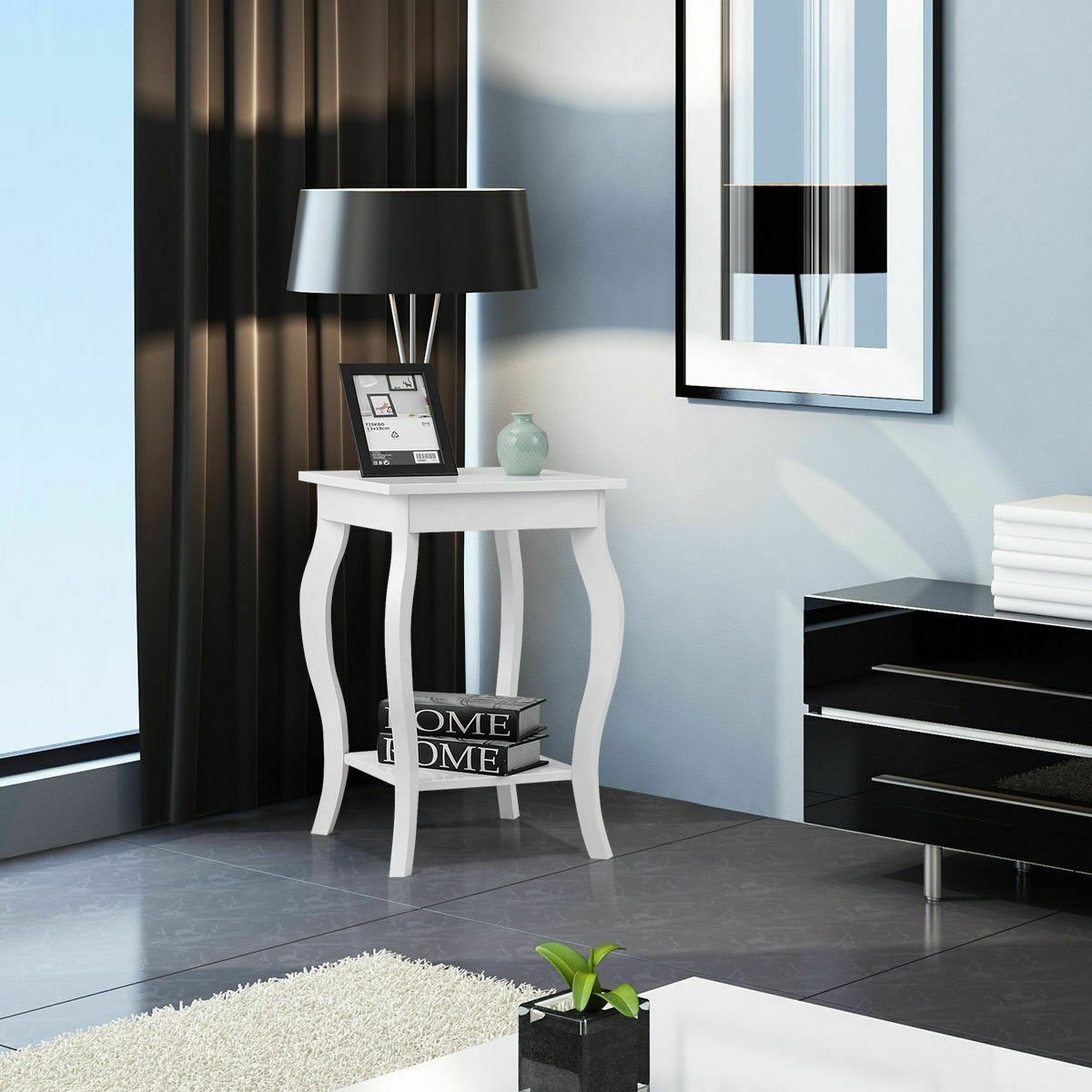 Accent Sofa End Side Table, White End & Side Tables   at Gallery Canada