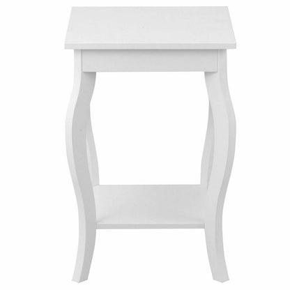 Accent Sofa End Side Table, White - Gallery Canada