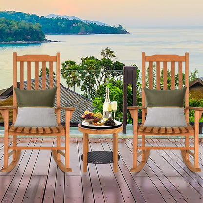 Outdoor Rocking Chair Single Rocker for Patio Deck, Natural Patio Rocking Chairs & Gliders   at Gallery Canada