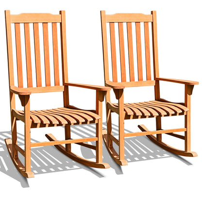 Outdoor Rocking Chair Single Rocker for Patio Deck, Natural Patio Rocking Chairs & Gliders   at Gallery Canada