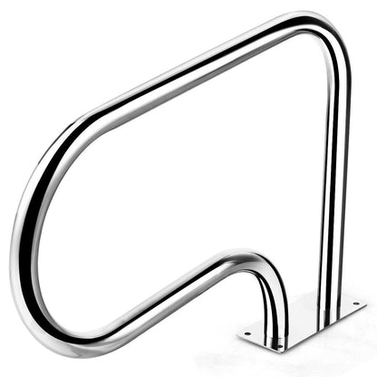 Stainless Steel Swimming Pool Hand Rail with Base Plate, Silver Swimming Pools   at Gallery Canada