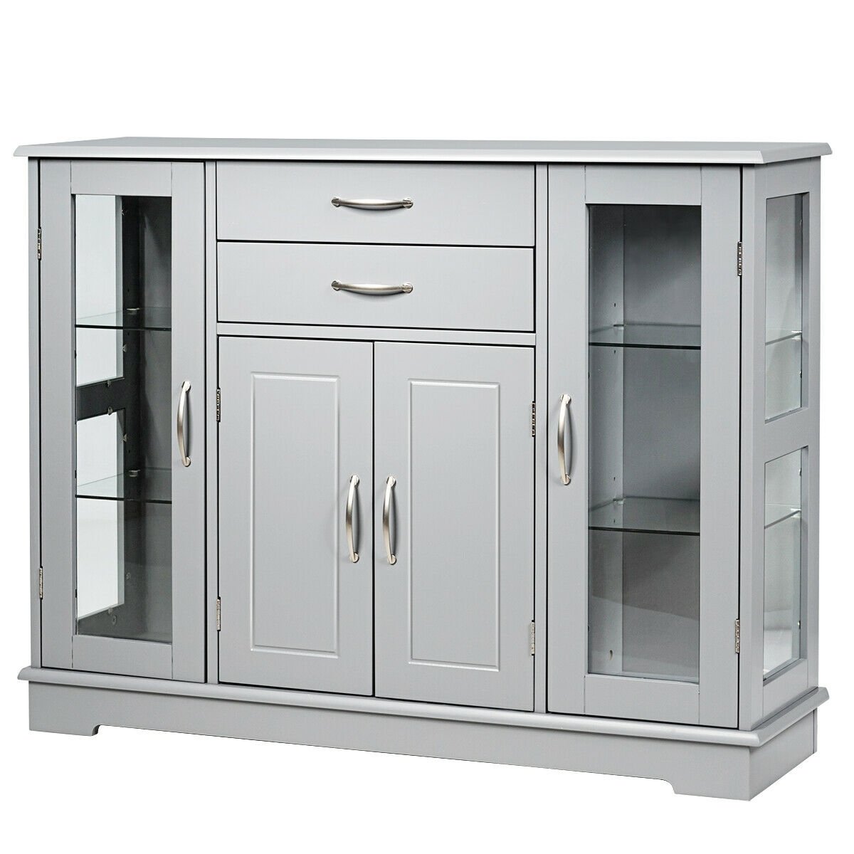 Buffet Server Storage Cabinet, Gray Sideboards Cabinets & Buffets   at Gallery Canada