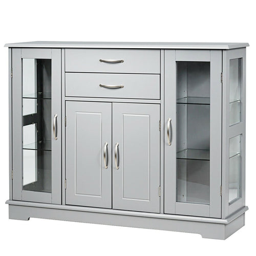 Buffet Server Storage Cabinet, Gray