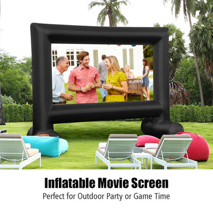 Inflatable Outdoor Movie Projector Screen with Blower and Carrying Bag-18' Game Room at Gallery Canada