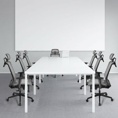 Height Adjustable Ergonomic High Back Mesh Office Chair with Hanger, Gray Ergonomic Chairs   at Gallery Canada