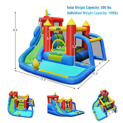 Inflatable Bouncer Bounce House with Water Slide Splash Pool without Blower Bounce House   at Gallery Canada