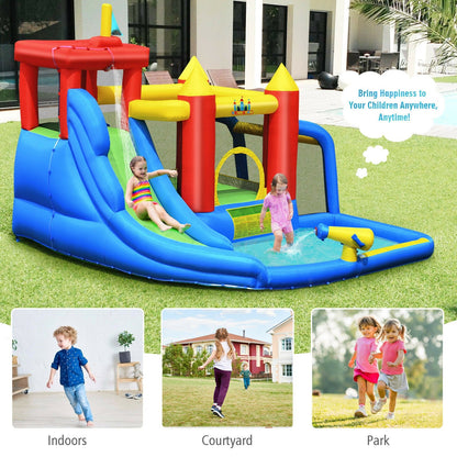 Inflatable Bouncer Bounce House with Water Slide Splash Pool without Blower Bounce House   at Gallery Canada