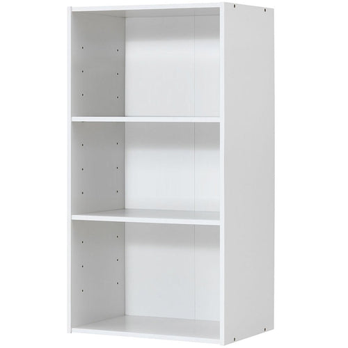 3 Open Shelf Bookcase Modern Storage Display Cabinet, White