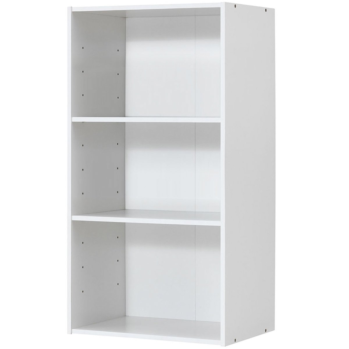 3 Open Shelf Bookcase Modern Storage Display Cabinet, White Bookcases White at Gallery Canada