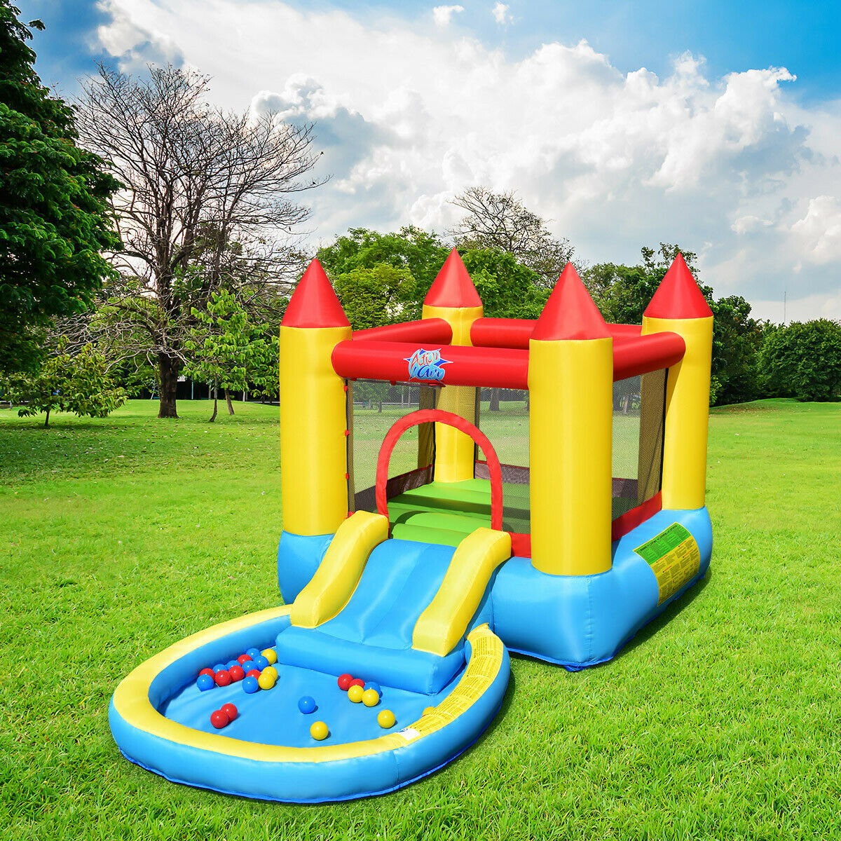 Kids Inflatable Bounce House Castle with Balls Pool and Bag Bounce House   at Gallery Canada