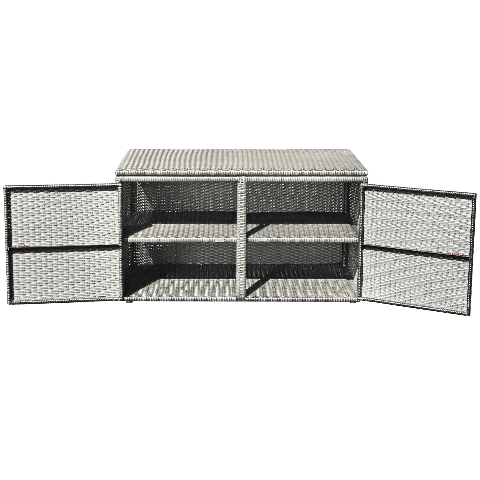 88 Gallon Garden Patio Rattan Storage Container Box, Gray Sheds & Outdoor Storage   at Gallery Canada