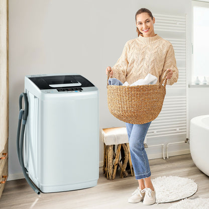 8.8 lbs Portable Full-Automatic Laundry Washing Machine with Drain Pump Washing Machines   at Gallery Canada