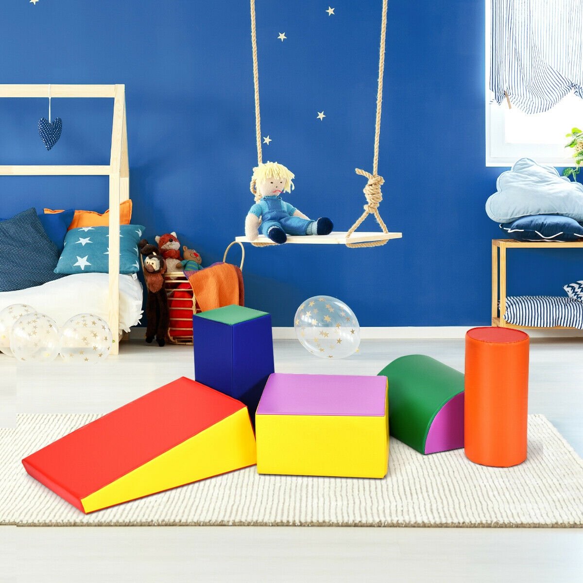 Crawl Climb Foam Shapes Playset Softzone Toy, Multicolor Climbers & Slides   at Gallery Canada