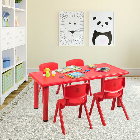 4-pack Kids Plastic Stackable Classroom Chairs, Red - Gallery Canada
