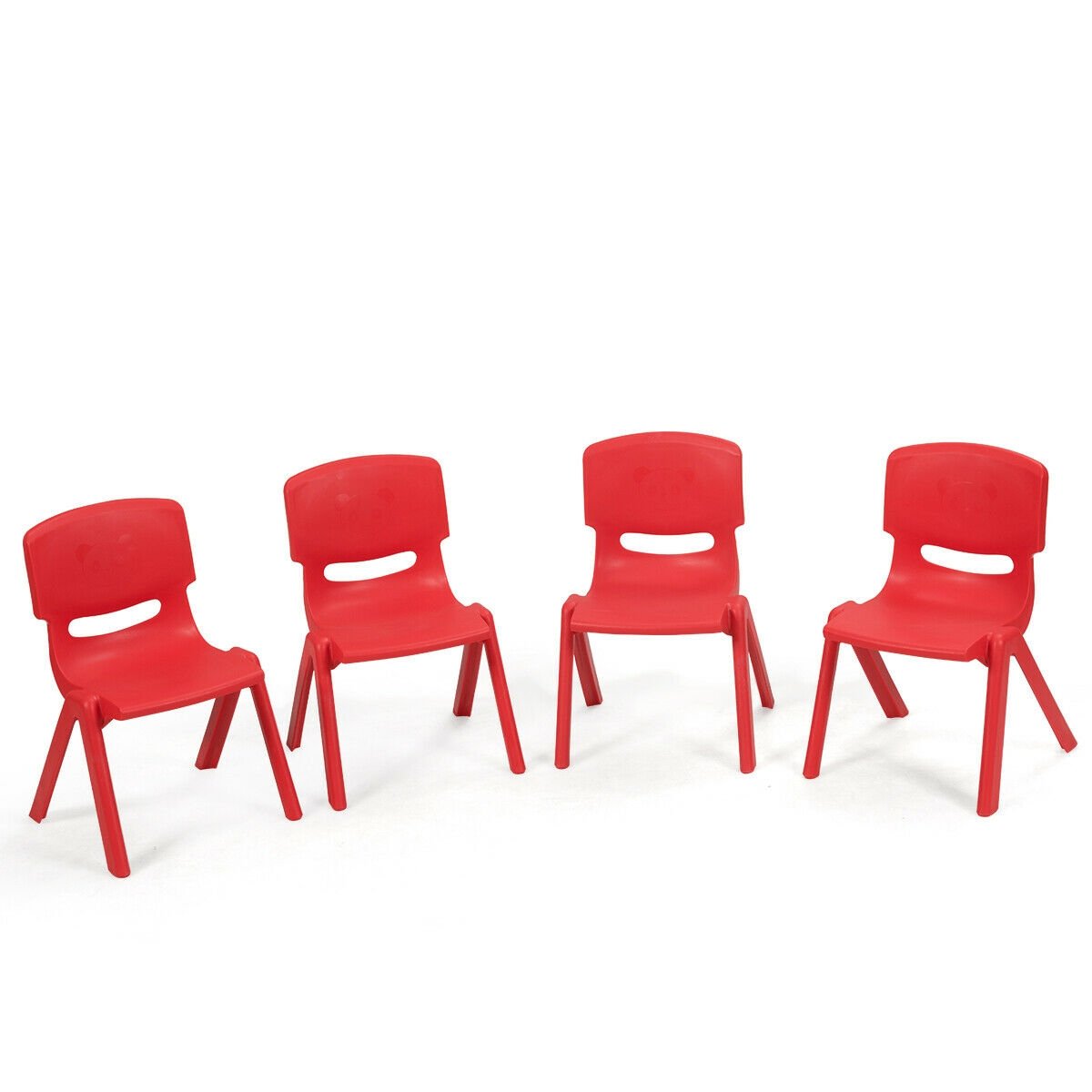 4-pack Kids Plastic Stackable Classroom Chairs, Red Kids Chairs & Seating   at Gallery Canada