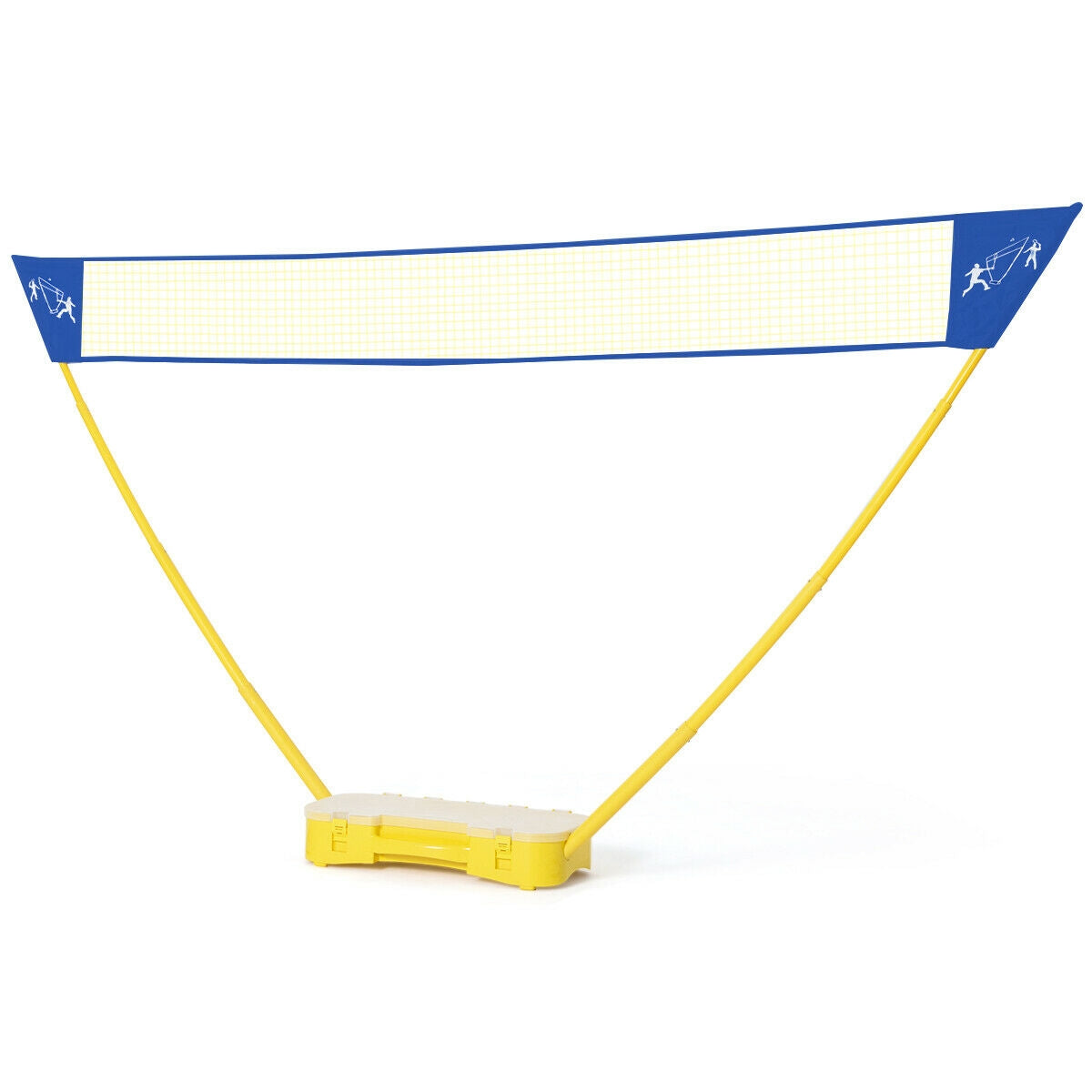 Portable Badminton Set Folding Tennis Badminton Volleyball Net, Yellow Sport Equipments at Gallery Canada