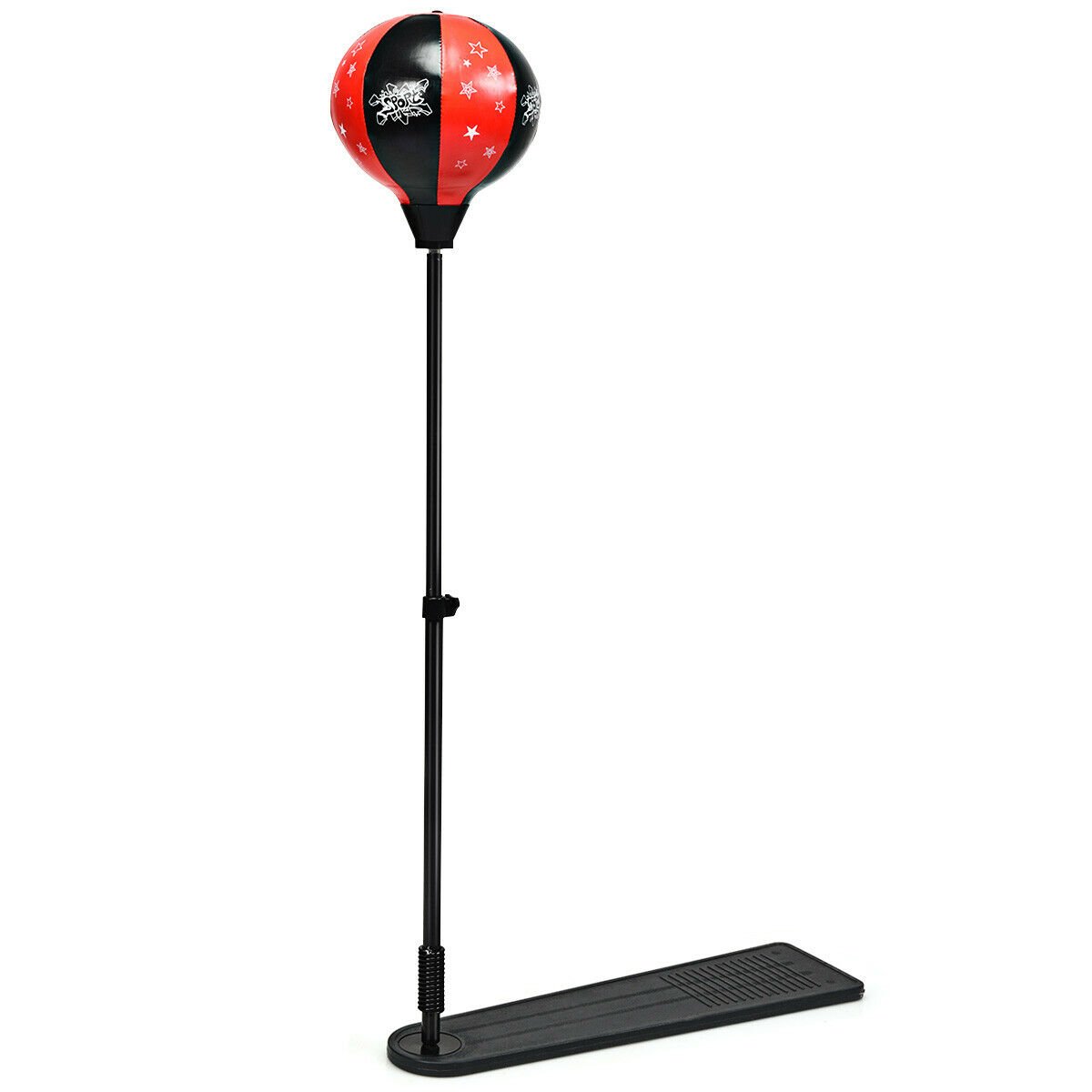 Kids Punching Bag with Adjustable Stand and Boxing Gloves, Black & Red Boxing & Martial Arts   at Gallery Canada