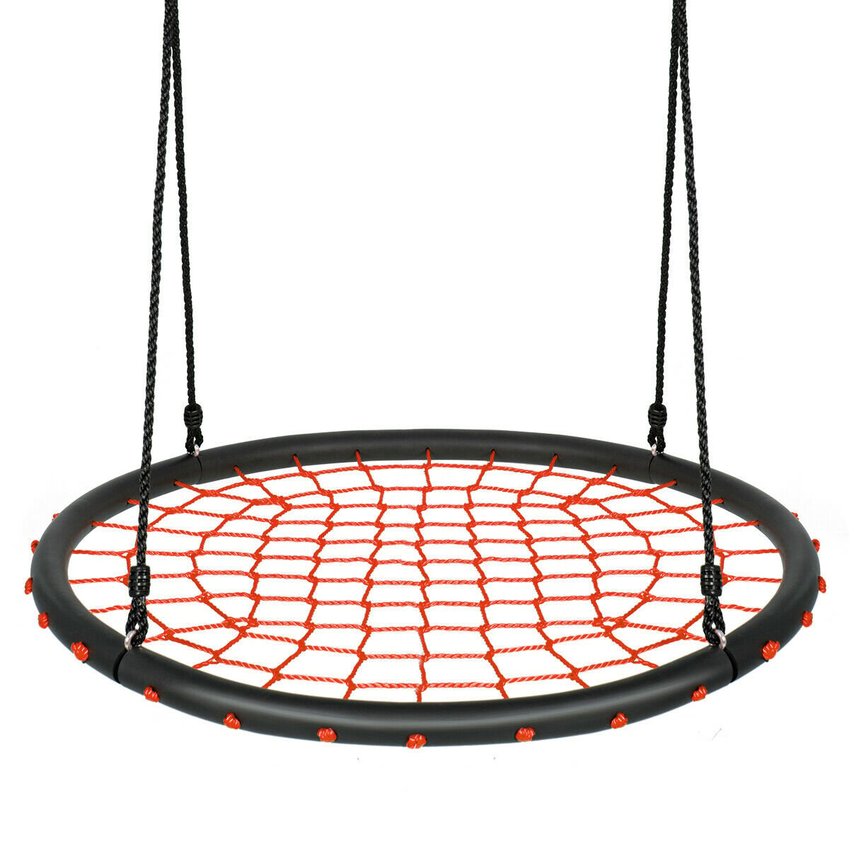 40 Inch Spider Web Tree Swing Set, Orange Swing & Playsets Orange  at Gallery Canada