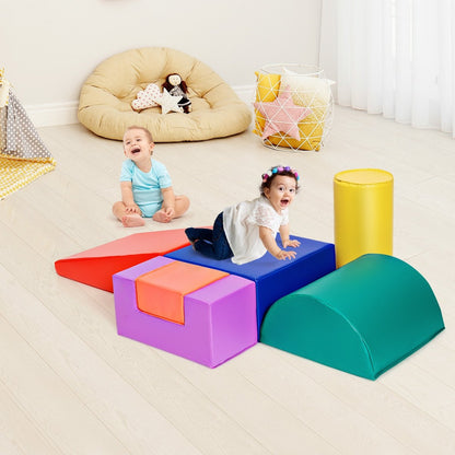 6 Piece Climb Crawl Play Set Indoor Kids  Toddler, Red Climbers & Slides   at Gallery Canada