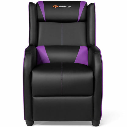 Home Massage Gaming Recliner Chair, Purple - Gallery Canada