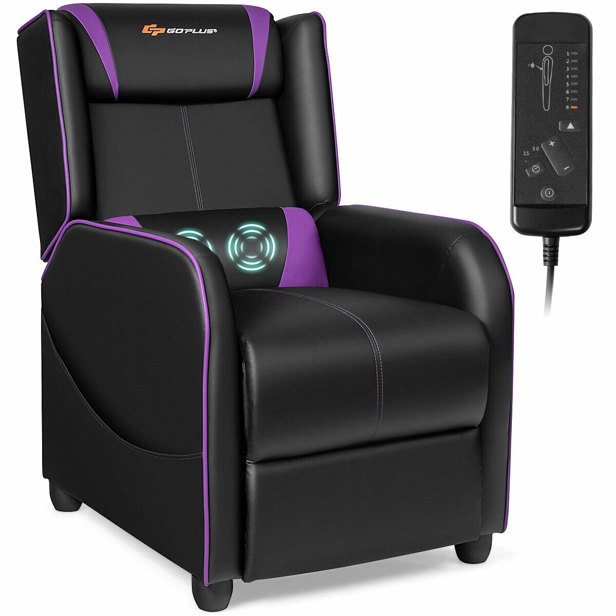 Home Massage Gaming Recliner Chair, Purple Gaming Chairs   at Gallery Canada