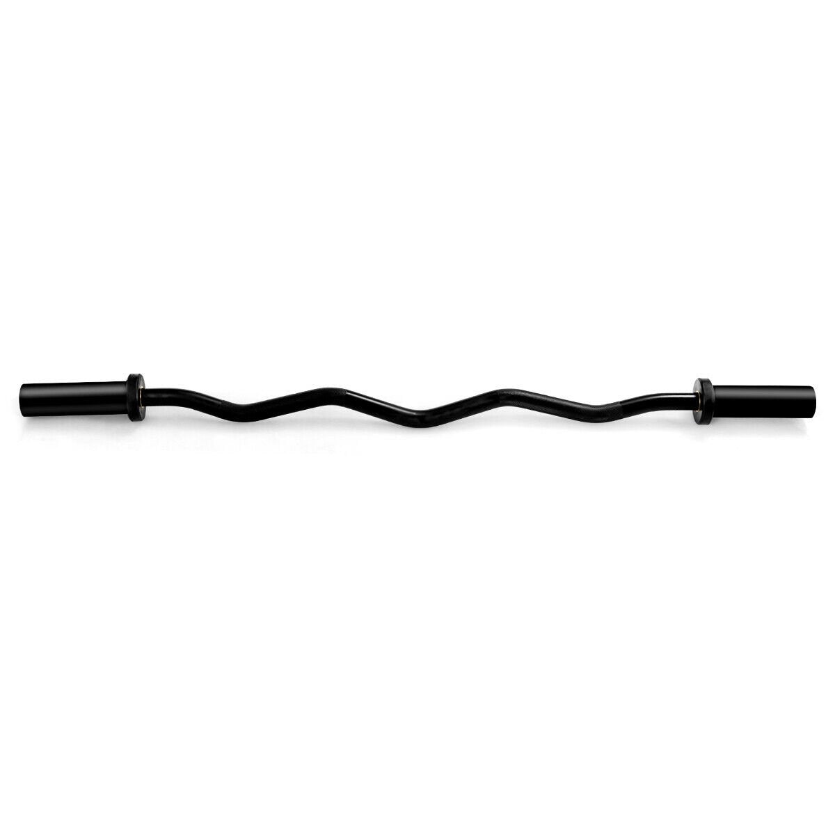 48 Inch Phosphate Steel Fitness Equipment Bar, Black - Gallery Canada