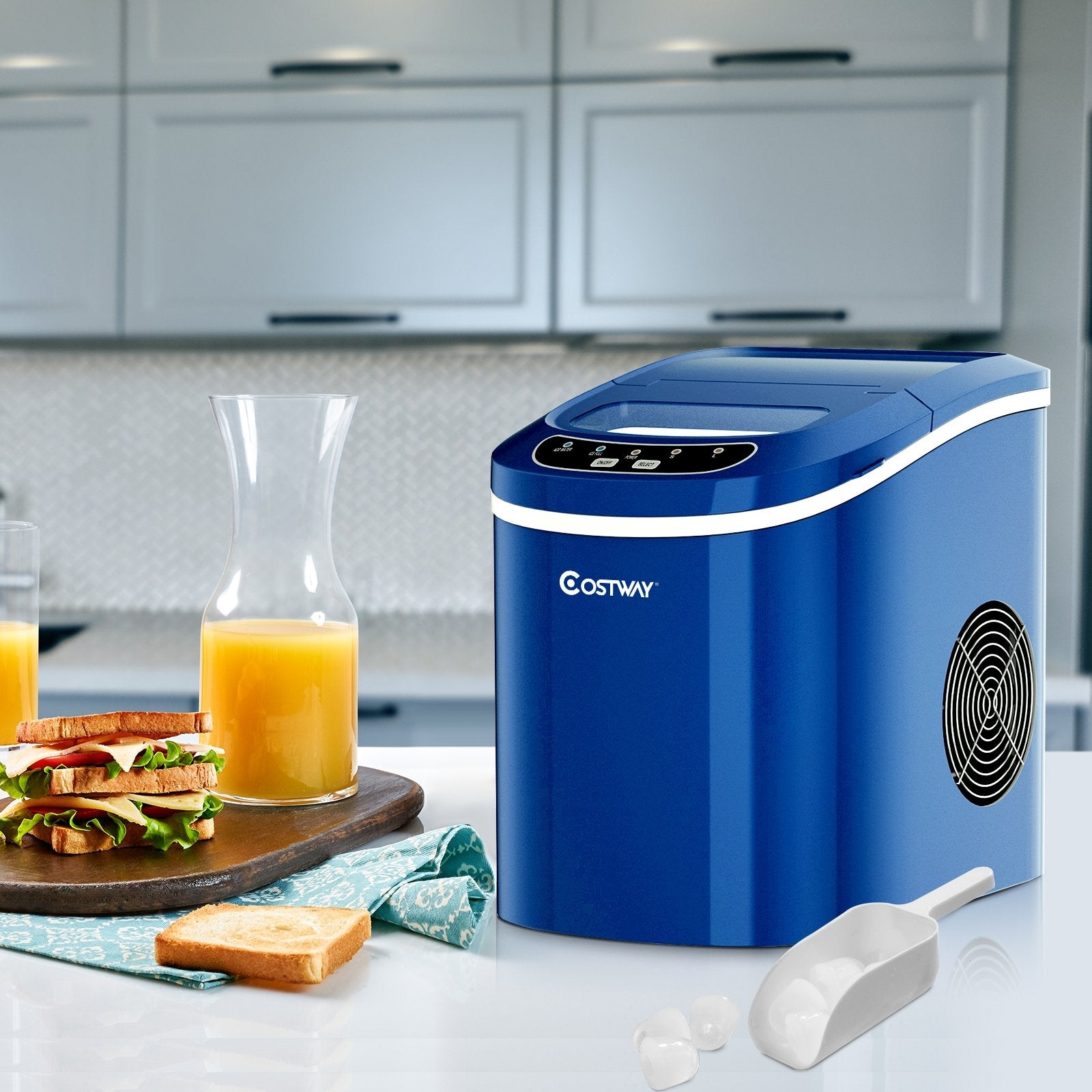Mini Portable Compact Electric Ice Maker Machine, Navy Ice Makers   at Gallery Canada