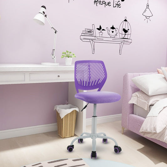 Kids Desk Chair with Adjustable Height and Lumbar Support, Purple - Gallery Canada