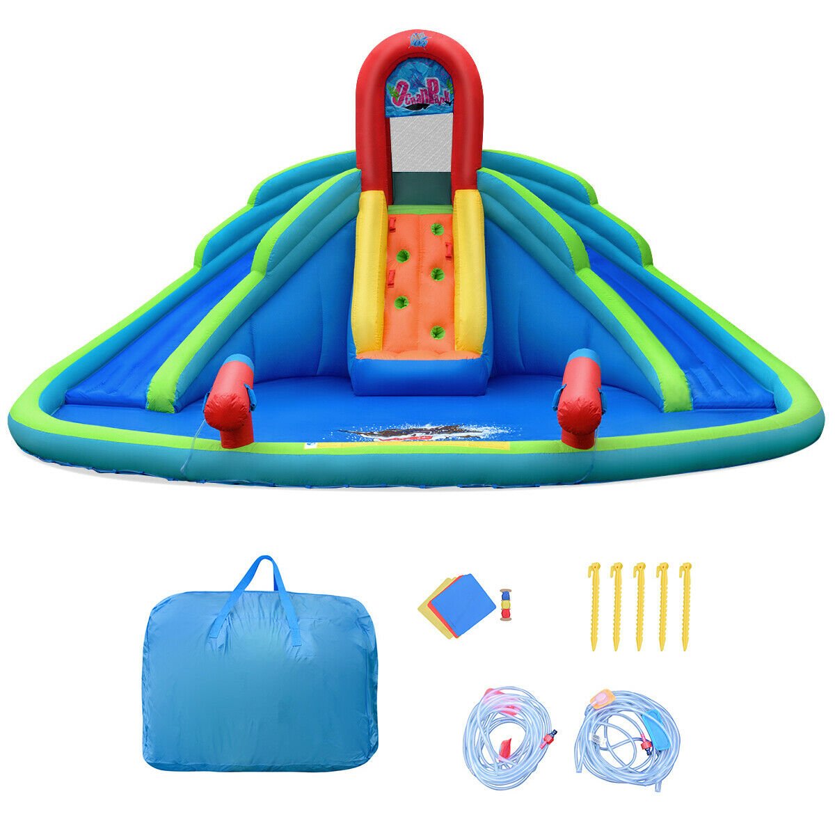 Kids Inflatable Water Slide Bounce House with Carrying Bag Without Blower Bounce House   at Gallery Canada