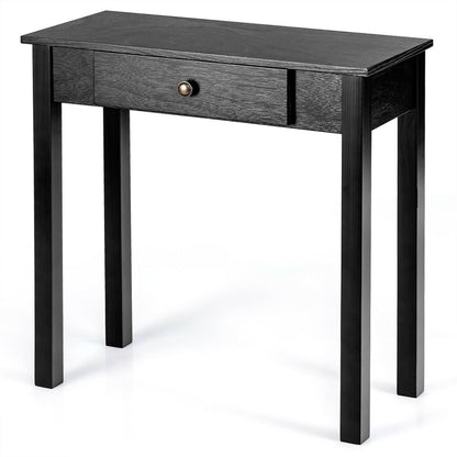 Small Space Console Table with Drawer for Living Room Bathroom Hallway, Black Console Tables   at Gallery Canada