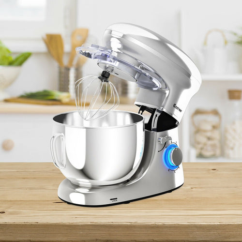 6.3 Quart Tilt-Head Food Stand Mixer 6 Speed 660W, Silver