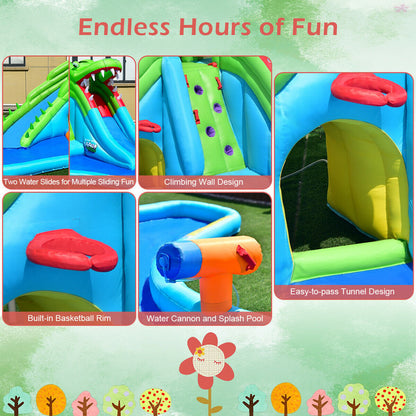 7-in-1 Inflatable Bounce House with Splashing Pool without Blower Bounce House   at Gallery Canada