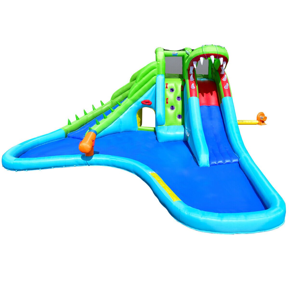 7-in-1 Inflatable Bounce House with Splashing Pool without Blower Bounce House   at Gallery Canada