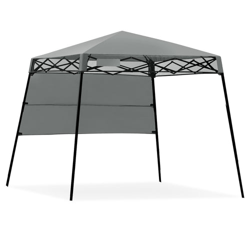 7 x 7 Feet Sland Adjustable Portable Canopy Tent with Backpack, Gray